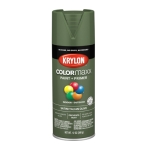 Sherwin Williams Krylon® COLORMAXX K05566007 12 oz Aerosol Can Italian Olive Satin Spray Paint