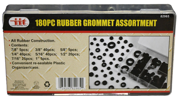 JMK IIT 82965 Rubber 180-Piece Grommet Assortment Set