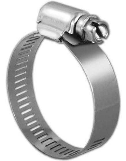 KDAR Company Pro Tie 33002 1/2 - 29/32 in 201 Stainless Steel Regular Duty Worm Drive Hose Clamp