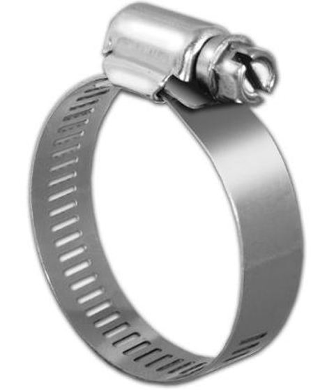 KDAR Company Pro Tie 33003 9/16 - 1-1/16 in 201 Stainless Steel Regular Duty Worm Drive Hose Clamp