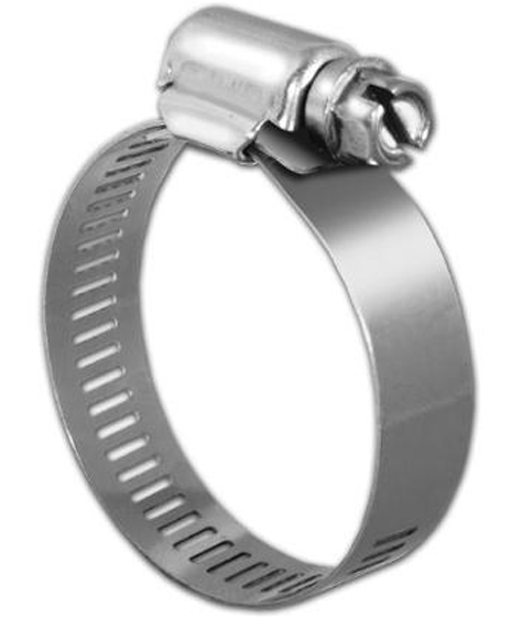 KDAR Company Pro Tie 33004 11/16 - 1-1/4 in 201 Stainless Steel Regular Duty Worm Drive Hose Clamp