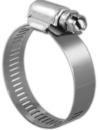 KDAR Company Pro Tie 33005 13/16 - 1-1/2 in 201 Stainless Steel Regular Duty Worm Drive Hose Clamp