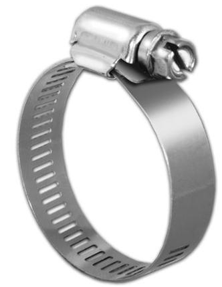 KDAR Company Pro Tie 33006 13/16 - 1-3/4 in 201 Stainless Steel Regular Duty Worm Drive Hose Clamp