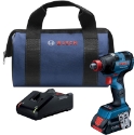 BOSCH GDX18V-1800CB15 1/4 in and 1/2 in 18 V Socket Impact Driver Kit