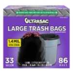 ALUF Plastics® UL 33 GAL.-DS 42 gal 33-1/2 in 38 in Ultrasac® Heavy Duty Trash Bag