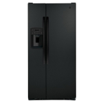 GE GE GSS23GGPBB 69-5/8 in 32-3/4 in 34-3/4 in Side-by-Side Refrigerator