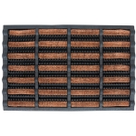 ManaKey Group JobSite® 54145 Coir 16 in 24 in Mud Scrubber Tray Mat