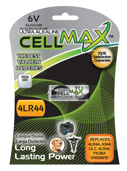 Value Max Products CellMax® CM-4LR44-BP1 Alkaline Photo Battery 6 V Nominal Battery