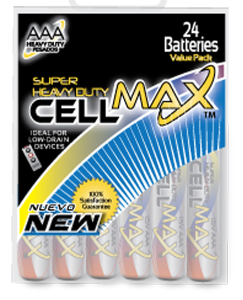 Value Max Products CellMax® CM-R03P-PBH24B AAA Heavy Duty Battery