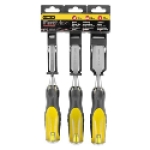 Stanley® 16-970 Carbon Steel Wood Chisel Set