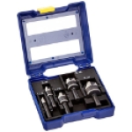 IRWIN® 1877793 1/4 in 3/8 in 1/2 in 5/8 in 3/4 in High Speed Steel Black Oxide Countersink Drill Bit Set