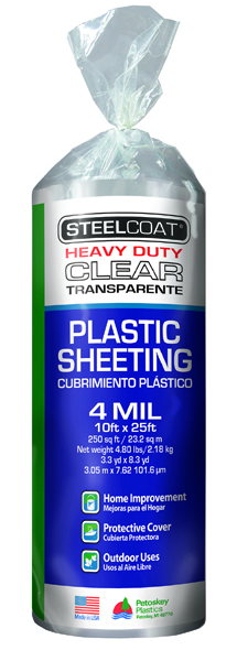 Petoskey Plastics® FG-P9934-24 4 mil 10 ft 25 ft Heavy Duty Plastic Sheeting