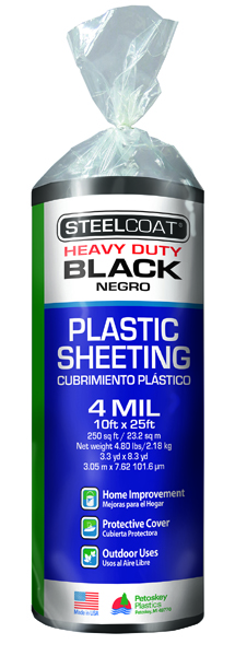 Petoskey Plastics® FG-P9934-22 4 mil 10 ft 25 ft Heavy Duty Plastic Sheeting