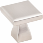 Hardware Resources KasaWare® K313SN-4 Square 1 in Zinc Transitional Cabinet Knob