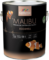 California® Paints MALIBU® 78593-1 1 gal Eggshell Water Base Interior Acrylic Enamel Paint