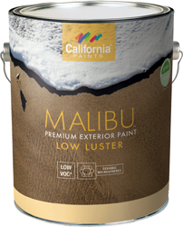 California® Paints MALIBU® 48501-1 1 gal Super Hide White Low Luster Exterior Premium