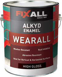 California® Paints FIXALL® WEARALL F24291-1 1 gal High Gloss Pastel Base Interior/Exterior Alkyd Enamel Paint