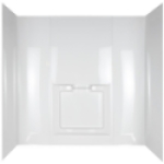 Masco Bath/Delta 40184 Glossy White 58 in 30 in Bathtub Wall Set