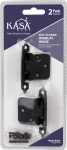 Hardware Resources KasaWare® KFHO-A-MB2 Steel Matte Black Soft-Close Overlay Hinge