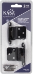 Hardware Resources KasaWare® KFHI-A-MB2 Steel Matte Black Soft-Close Inset Hinge