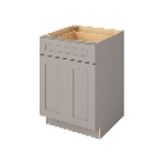 B24-CGR 24 Base Cabinet 2Door2Drawer Grey