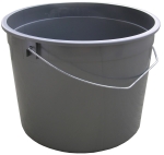 Encore Plastics 01605 5 qt Polypropylene Silver Promotional Utility Pail