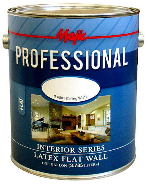 Yenkin-Majestic Majic Paints PROFESSIONAL 8-8501-1 1 gal Ceiling White Flat Interior Paint and Primer