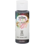 Rust-Oleum® TESTORS® 292492 2 oz Squeezable Bottle Black Metallic All Purpose Craft Acrylic Paint