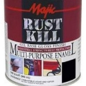 Yenkin-Majestic Majic Paints 8-6001-2 1 qt Can White Gloss Interior/Exterior Rust Kill Enamel Spray Paint