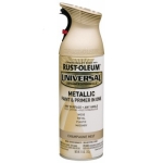 Rust-Oleum® UNIVERSAL® 245221 12 oz Pure Gold Aerosolized Mist Premium Metallic Spray Paint