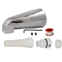 Plumb Pak Corporation PP825-33 Chrome 1/2 or 3/4 in Threaded Pipe Universal Fit Bathtub Spout