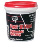 DAP® Fast ‘N Final 12140 0.5 pt Tub White to Off-White Paste Lightweight Spackling