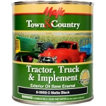 Yenkin-Majestic Majic Paints Town and Country 8-0959-2 1 qt Can Black Matte Exterior Enamel Spray Paint