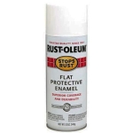 Rust-Oleum® STOPS RUST® 7790830 12 oz White Flat Protective Enamel Spray Paint