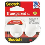 3M™ Scotch® 144 450 in x 1/2 in Transparent Household Transparent Tape with Dispenser