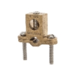 NSI G-140DB 1/2 to 1 in Silicon Bronze Body Stainless Steel Screw Extra Heavy Duty Ground Clamp