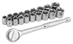 W38301 19 PC 3/8 INCH DR SOCKET SET