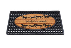 QRRI FlexGard® IM20X30RING-WH Coir 20 in 30 in Welcome Horses Entrance Mat