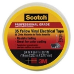 3M™ Scotch® 10844-BA10 7 mil Thickness 3/4 in Width 66 ft Length Color Coding Electrical Tape