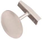 Plumb Pak Corporation PP815-1BN 1-3/4 in Brushed Nickel Bolt and Wing Nut Screw-In Faucet Hole Cover