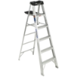 WERNER® 376 300 lb 6 ft 23 in Single-Sided Step Ladder