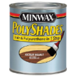 Minwax® 214404444 0.5 pt Can Antique Walnut Satin Interior Stain and Polyurethane Coat