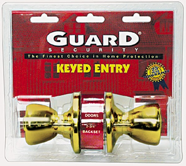 H2 Brands Group Guard® Security 1990KA3 KA3 Polished Brass Entry Lock