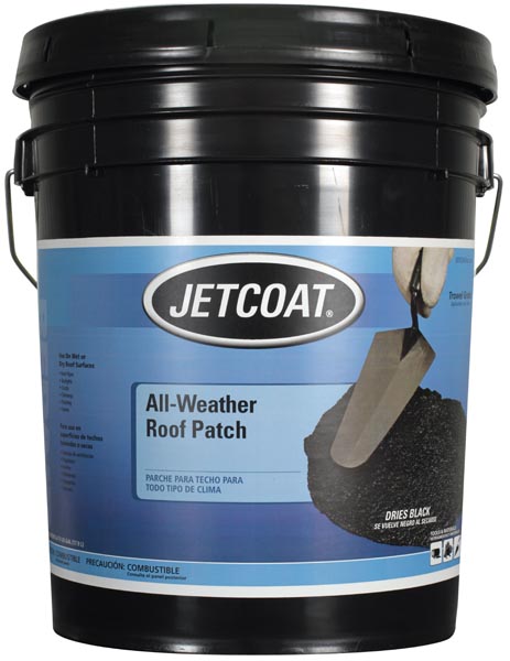 JETCOAT ® 61715 5 gal Pail Black Mastic Roof Patch