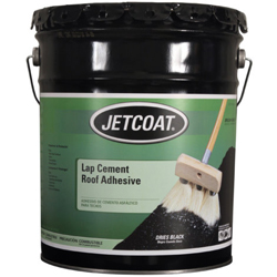 JETCOAT ® 62735 5 gal Pail Black Mastic Lap Cement Roof Adhesive