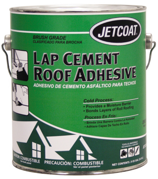 JETCOAT ® 62731 1 gal Pail Black Mastic Lap Cement Roof Adhesive