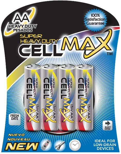 Value Max Products CellMax® CM-R6P-BP4B AA Heavy Duty Battery