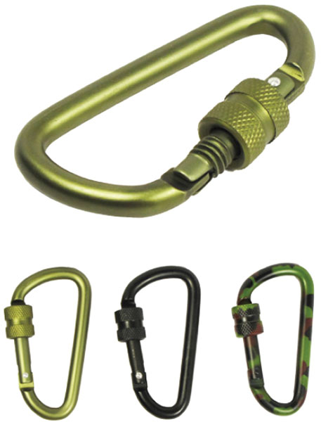 CB Enterprises 3505 3 in 1 Anodized Aluminum Locking Key Carabiner