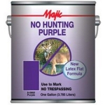 Yenkin-Majestic Majic Paints NO HUNTING 8-0860-1 1 gal Pail Purple Flat Alkyd Enamel Paint