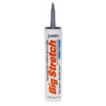 Sashc® Big Stretch® 10010 10.5 oz Plastic Cartridge Gray Water Base High Performance Acrylic Rubber Sealant